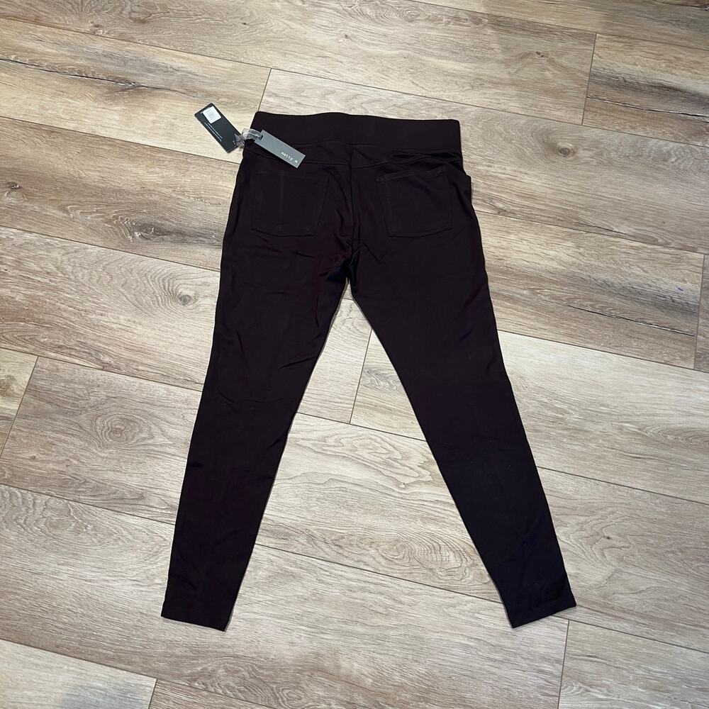 MATTY M. Women's The All-Day Side Pocket Legging Size L In Dark Brown - Picture 3 of 11